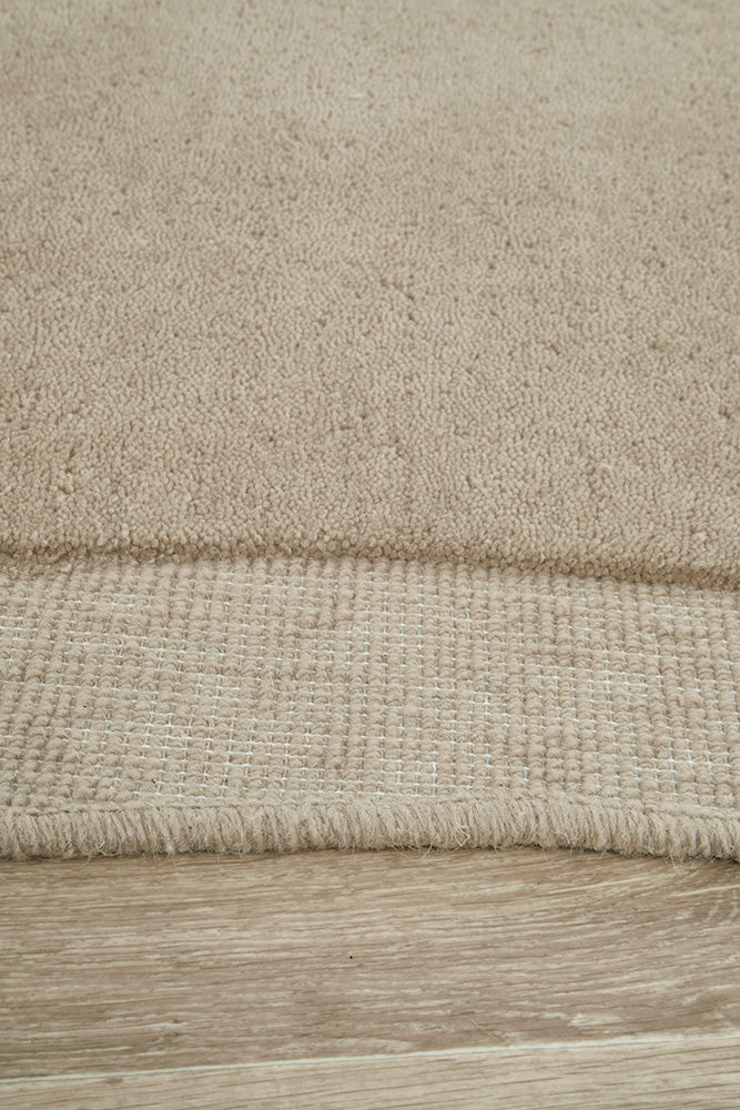 Cleo Latte Pure NZ Wool Rug