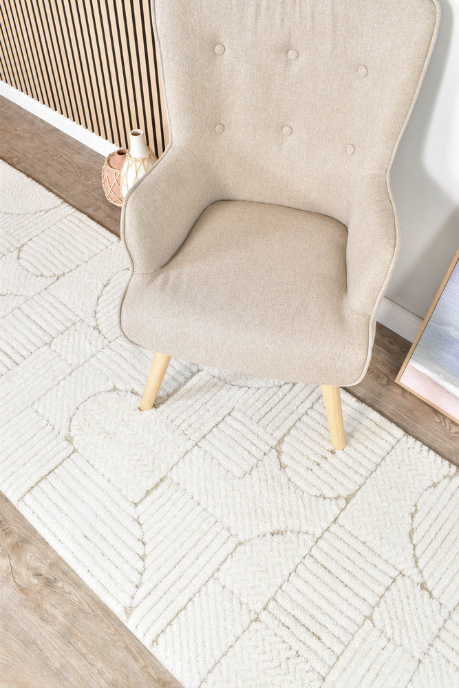 Forum Retro Beige Runner Rug