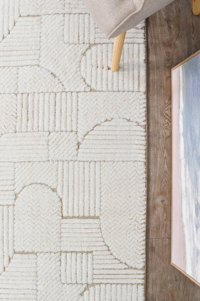 Forum Retro Beige Runner Rug