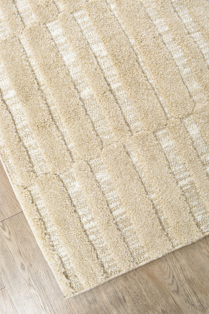 Forum Blocks Beige Runner Rug