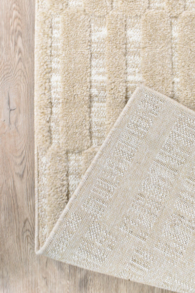 Forum Blocks Beige Runner Rug