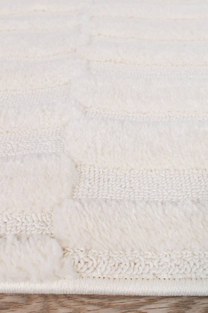 Forum Blocks Cream Runner Rug