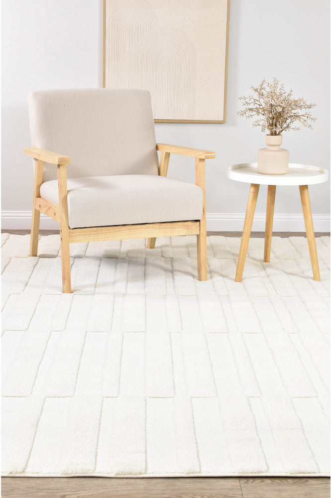 Forum Blocks Cream Rug