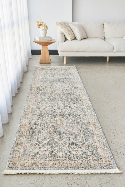 Callie Alvin Blue Runner Rug, Rugs Online Rugs Sydney Australia, www.rugsonlinerugs.com.au