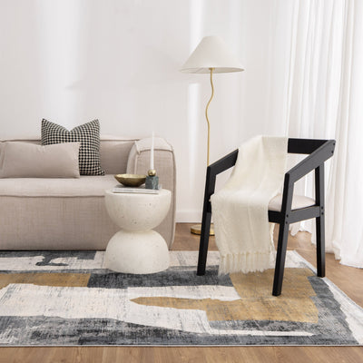 Castle Flash Shapes 6 Grey Gold Rug, Rugs Online Rugs Sydney Australia, www.rugsonlinerugs.com.au