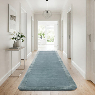 Charleston Blue Wool Rich Runner Rug, Rugs Online Rugs Sydney Australia, www.rugsonlinerugs.com.au