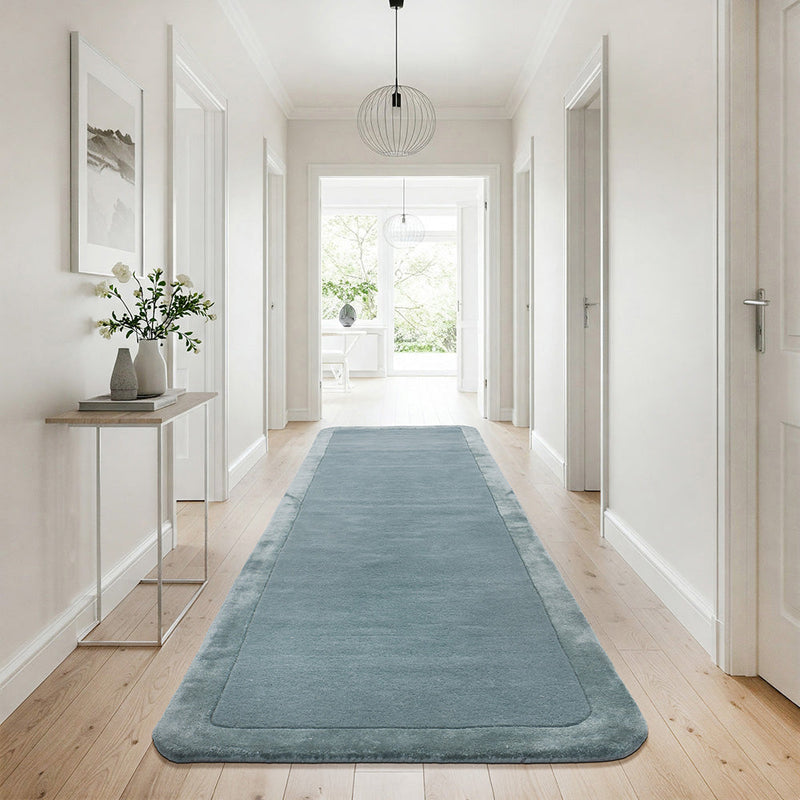 Charleston Blue Wool Rich Runner Rug, Rugs Online Rugs Sydney Australia, www.rugsonlinerugs.com.au