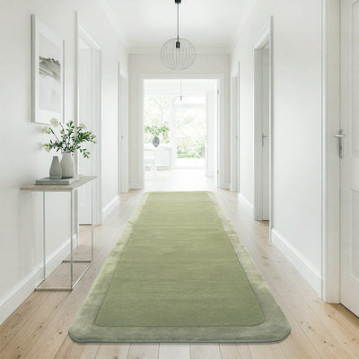 Charleston Green Wool Rich Runner Rug, Rugs Online Rugs Sydney Australia, www.rugsonlinerugs.com.au