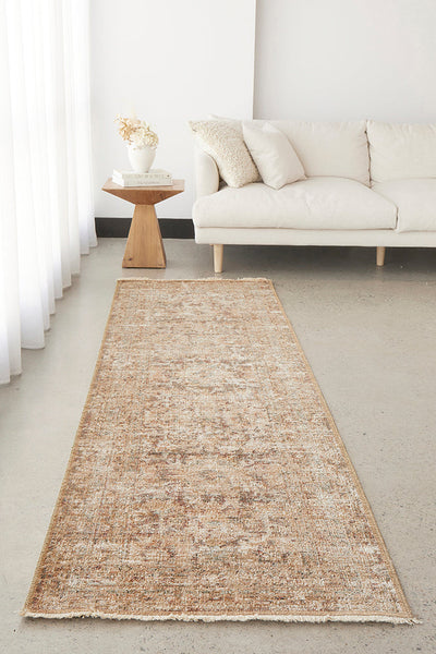 Charm Inspired Vintage Nile Bark Runner Rug, Rugs Online Rugs Sydney Australia, www.rugsonlinerugs.com.au