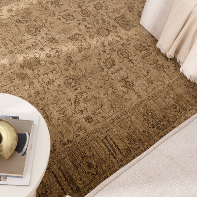 Chobi Essence Border Mustard Rug, Rugs Online Rugs Sydney Australia, www.rugsonlinerugs.com.au