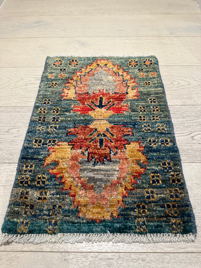 Chobi Vegi Dye Multi Wool Rug (550-1846) 59x40cm, Rugs Online Rugs Sydney Australia, www.rugsonlinerugs.com.au