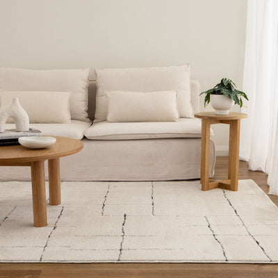 Coco Abstract Lines Black Cream 9 Rug, Rugs Online Rugs Sydney Australia, www.rugsonlinerugs.com.au