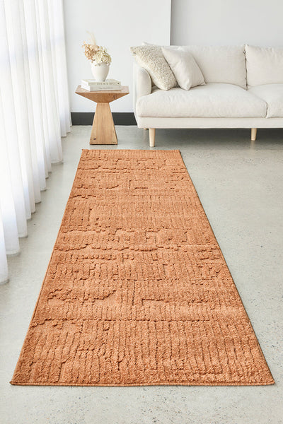 Comfina Ozzy Aliya Rust Runner Rug, Rugs Online Rugs Sydney Australia, www.rugsonlinerugs.com.au