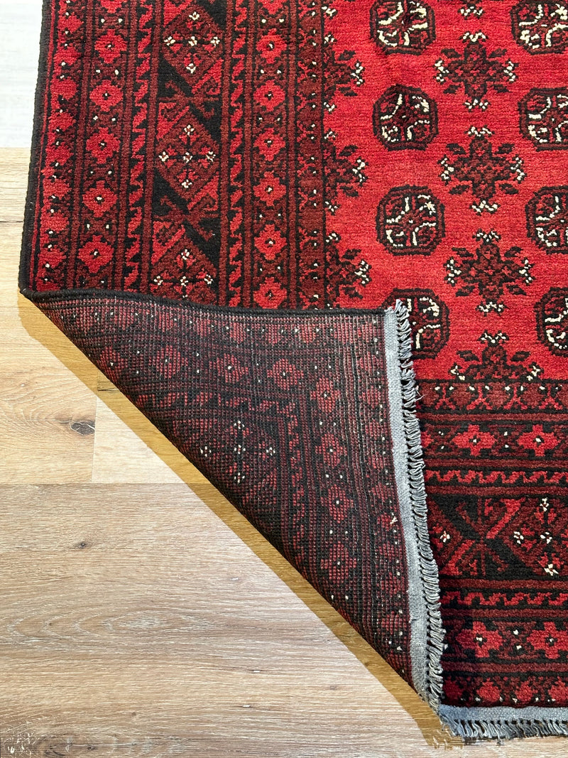 Bokhara Afghan Akhche Tribal Rug (STK550-2023) 292x197CM