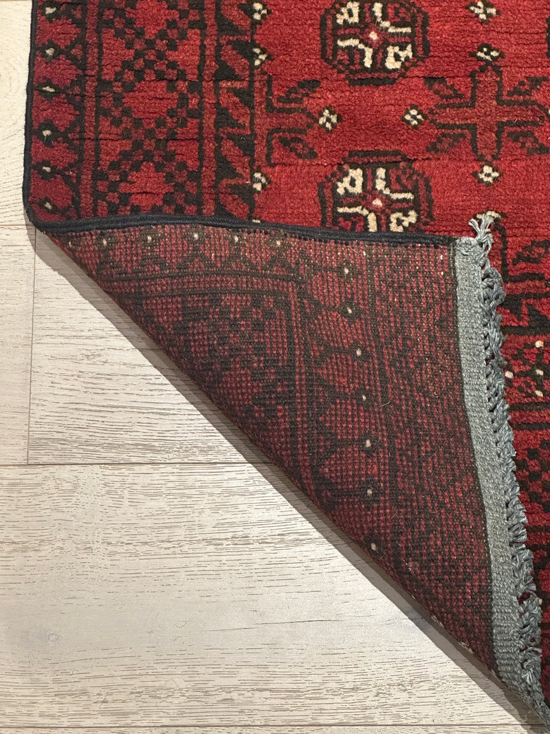 Bokhara Afghan Akhche Tribal Rug (STK550-2121) 287X70cm
