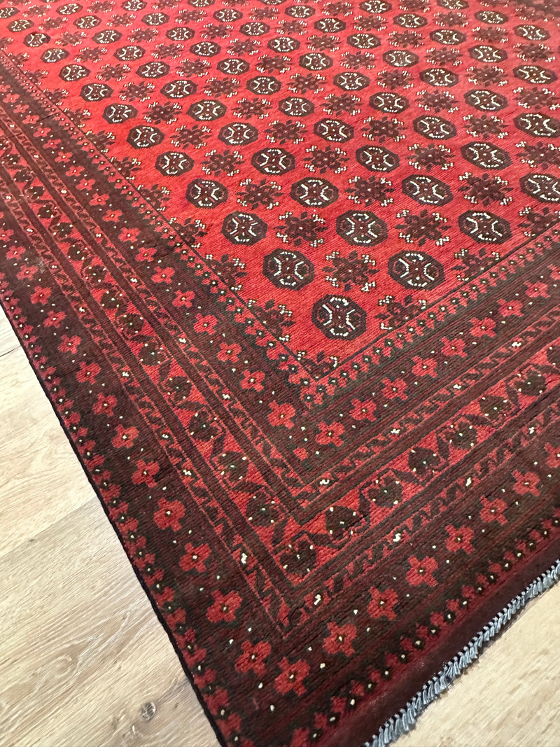 Bokhara Afghan Akhche Tribal Rug (STK550-2022) 292x197cm