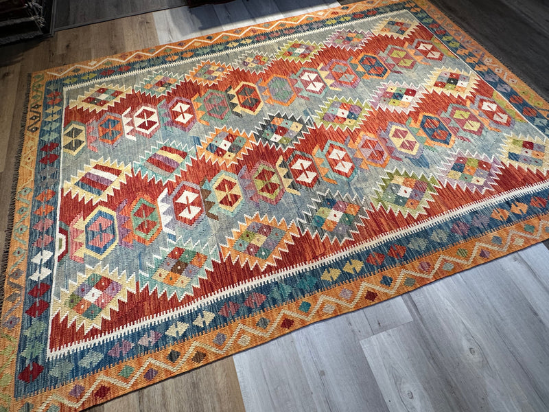 Kilim Chobi Handmade Multi Wool Rug (STK550-2056) 285X201CM