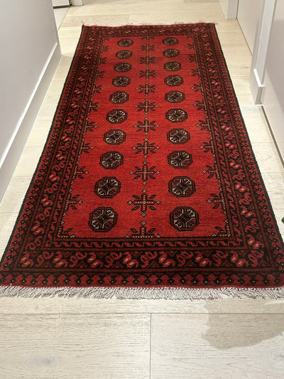 Bokhara Afghan Akhche Tribal Rug (STK550-1983) 200x84cm