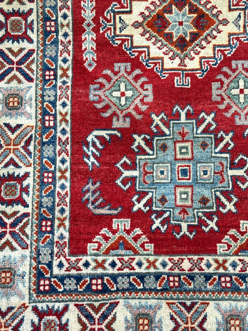 Kazak Tribal Handmade Veggie Dye Rug (550-2066) 156X98CM