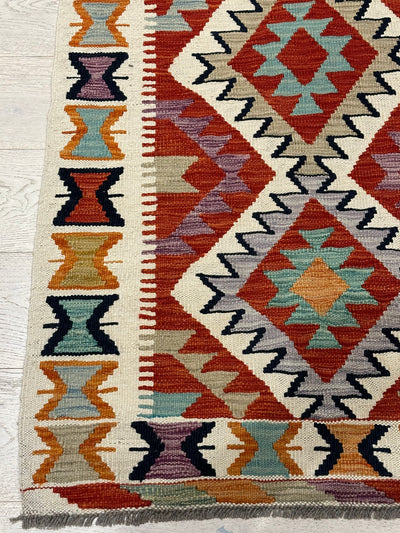 Kilim Chobi Handmade Multi Wool Runner Rug (STK550-2007) 588x81cm