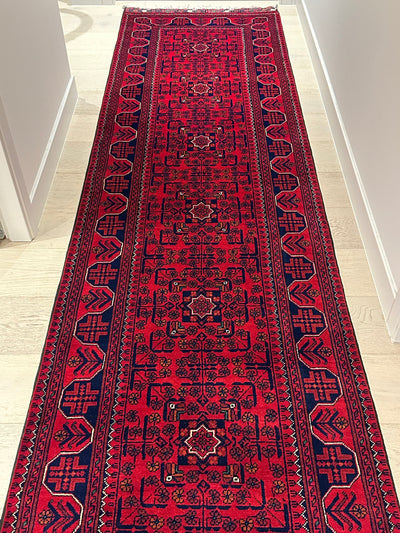 Kamyab Afghan Fine Handmade Tribal Wool Runner Rug (550-2037) 600X77cm