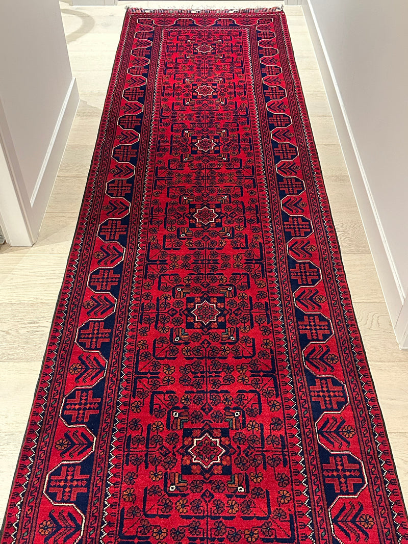 Kamyab Afghan Fine Handmade Tribal Wool Runner Rug (550-2037) 600X77cm