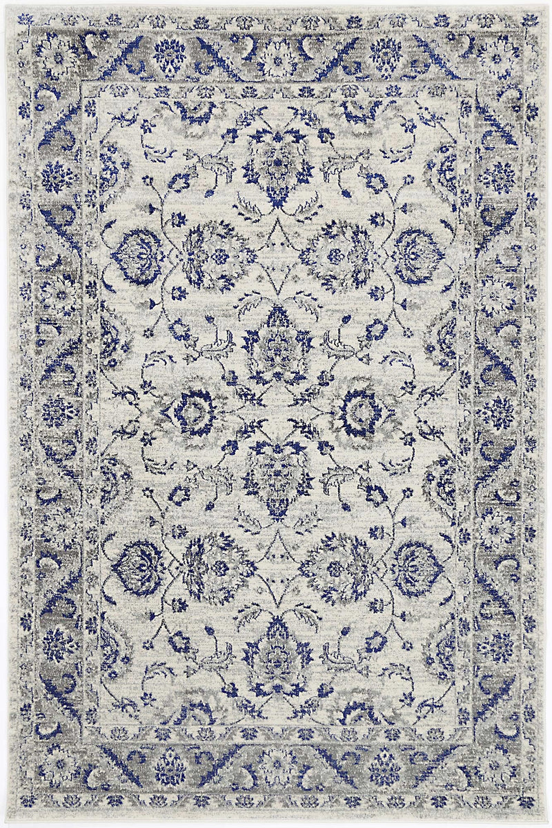 Delicate Cassandra Blue & Ivory Rug