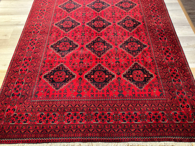 Kamyab Afghan Fine Tribal Wool Rug (550-2024) 280X196CM