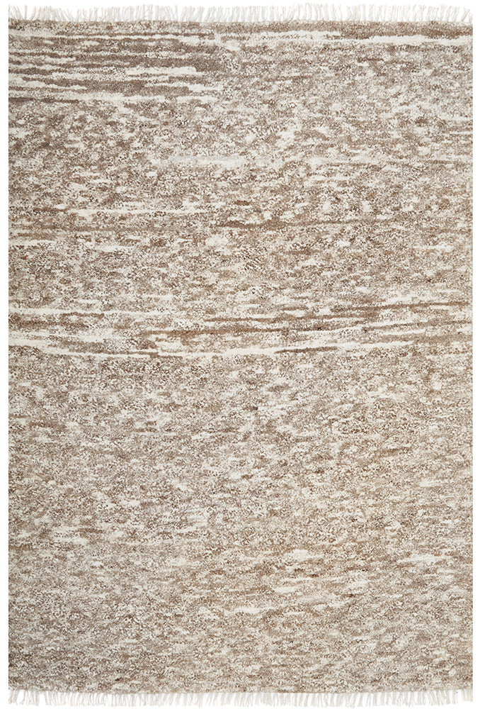 Darren Palmer Travertine Brown Wool Rug