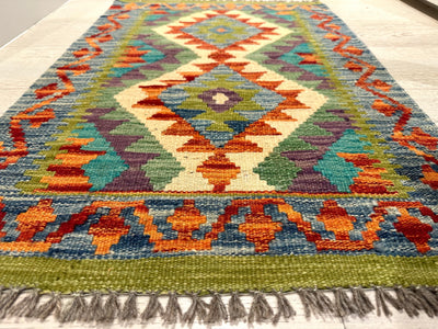 Kilim Handmade Vegi Dye Wool Rug(550-2033) 88X59CM