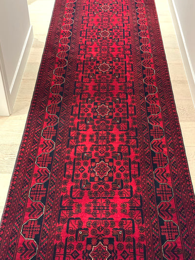 Kamyab Afghan Fine Handmade Wool Tribal Runner Rug (550-2035) 492X78cm