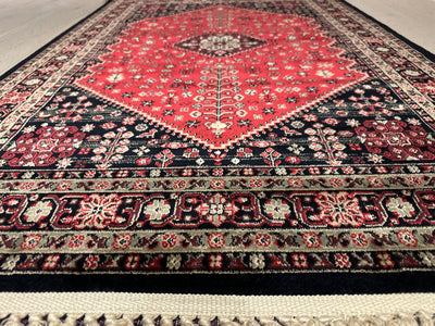 Hereke Tribal Farm Motif Red Silk Road Rug