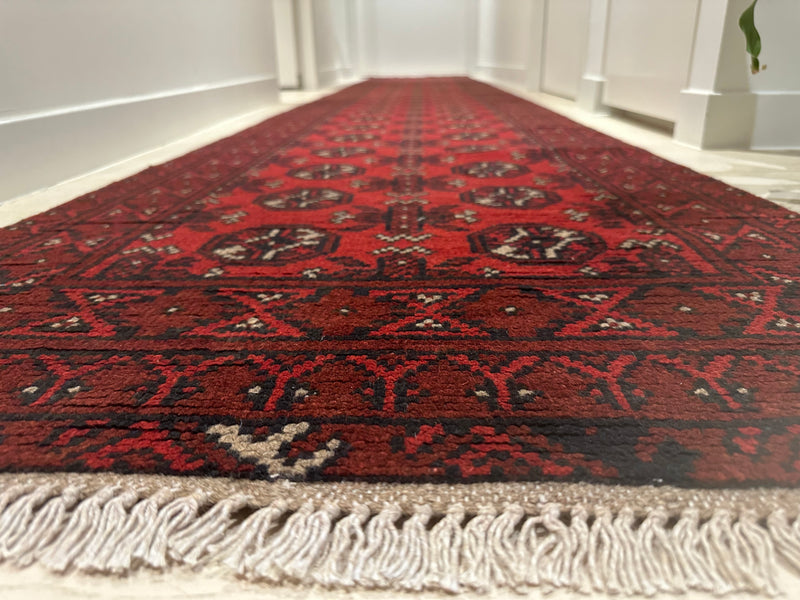 Bokhara Afghan Akhche Tribal Rug (STK550-1988) 470x77cm