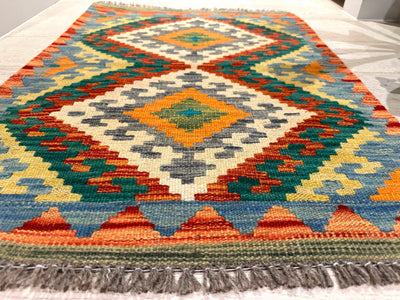 Kilim Handmade Vegi Dye Wool Rug(550-2032) 87X64CM