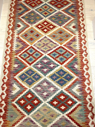 Kilim Chobi Handmade Multi Wool Runner Rug (STK550-2008) 578x85cm