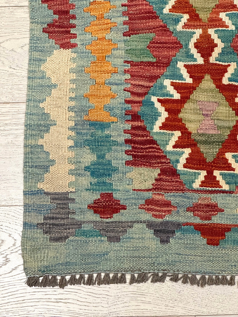 Kilim Handmade Vegi Dye Wool Rug(550-2030) 91X63CM