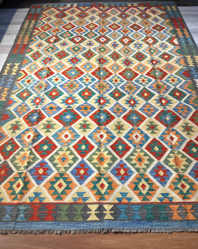 Kilim Chobi Handmade Multi Rug (STK550-1982) 296x209cm, Rugs Online Rugs Sydney Australia, www.rugsonlinerugs.com.au