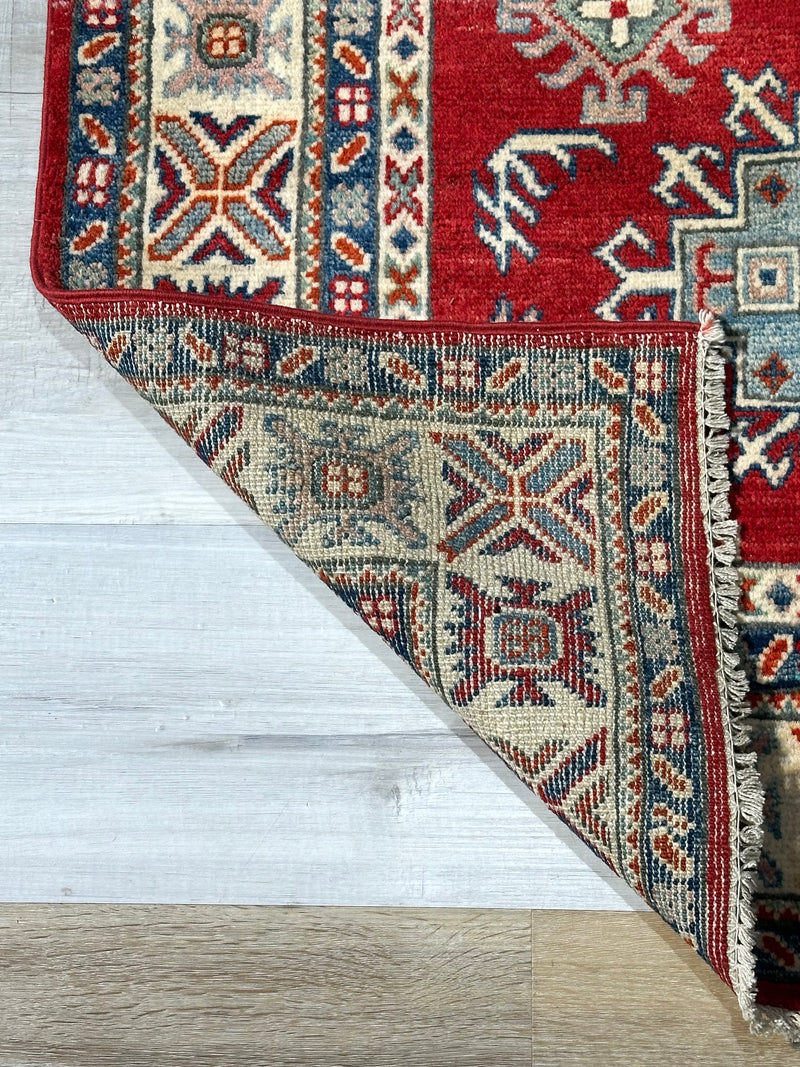 Kazak Tribal Handmade Veggie Dye Rug (550-2066) 156X98CM