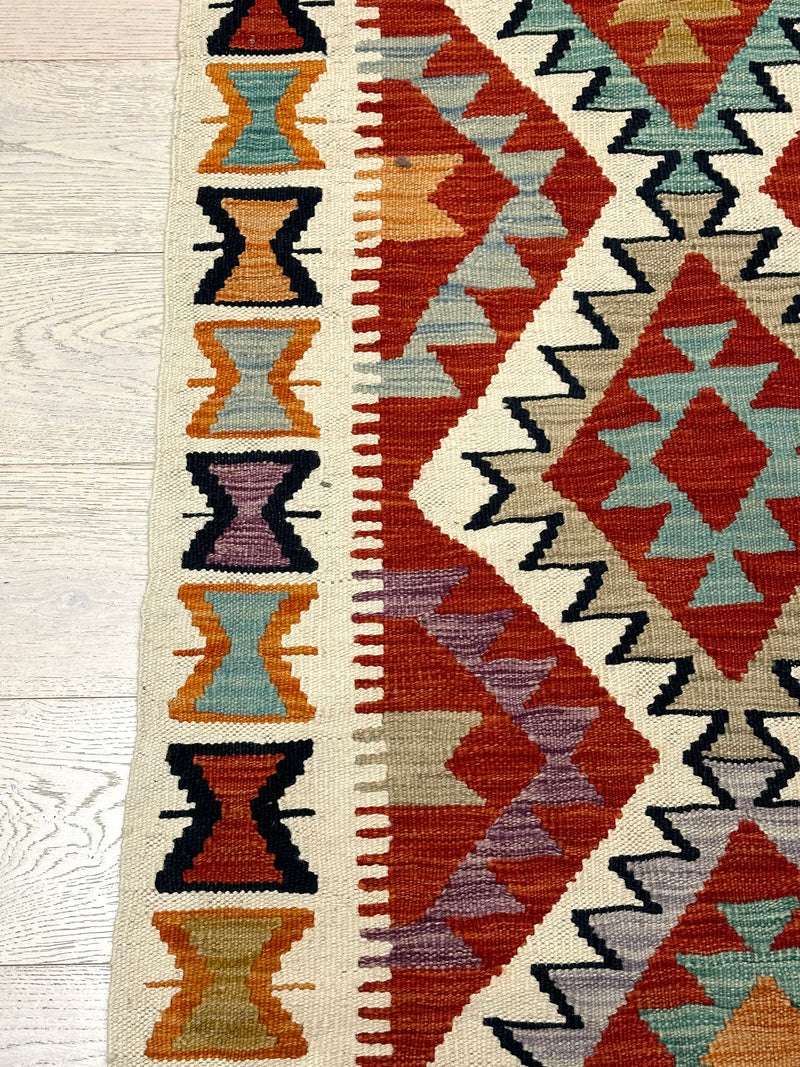 Kilim Chobi Handmade Multi Wool Runner Rug (STK550-2007) 588x81cm