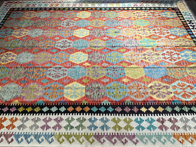 Kilim Chobi Handmade Multi Wool Rug (STK550-2027) 350X255CM