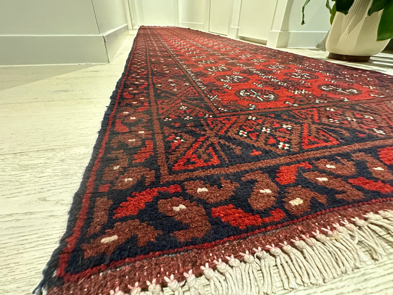 Bokhara Afghan Akhche Tribal Rug (STK550-1984) 480x83cm