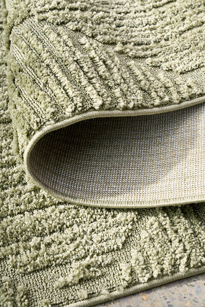 Bursa Pyramid Green Rug