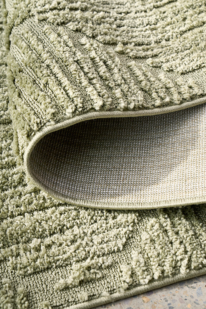 Bursa Pyramid Green Rug