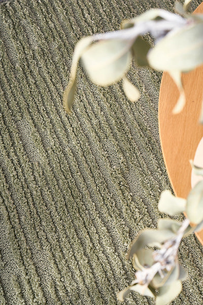 Bursa Stripe Green Rug