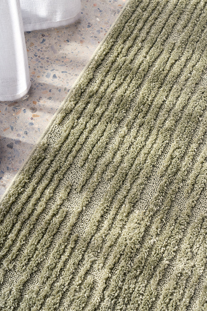Bursa Stripe Green Rug