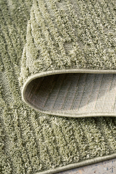 Bursa Stripe Green Rug