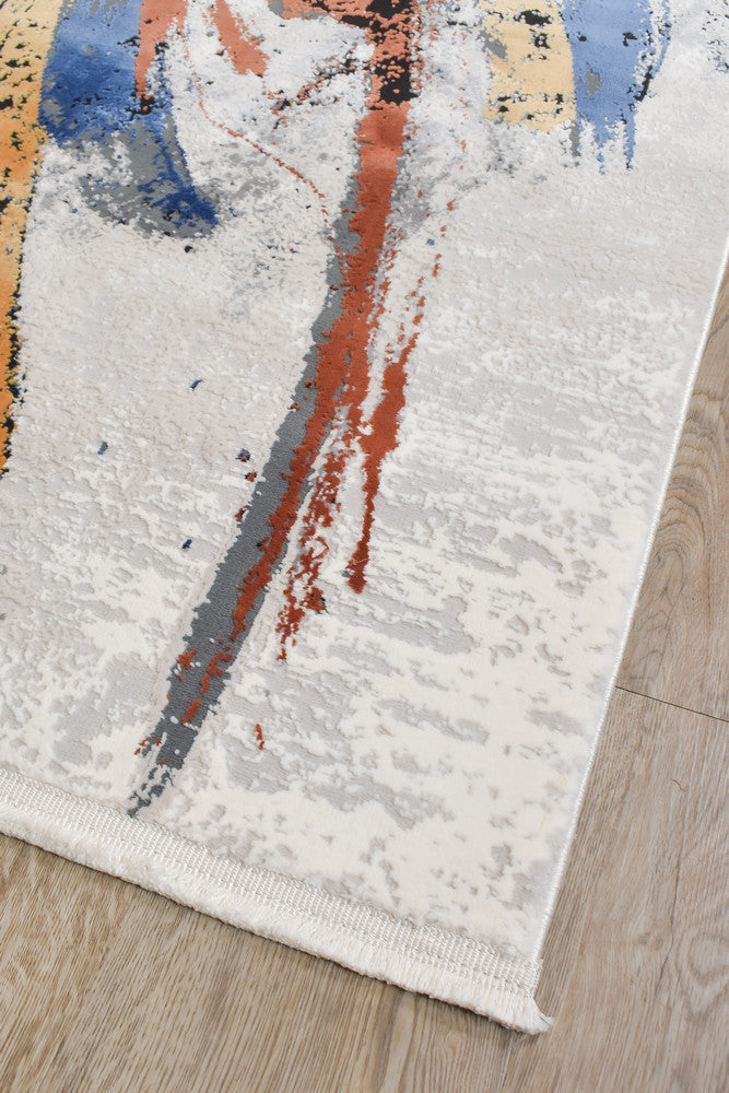 Rugbella Pop Art Flash Multi Grey Runner Rug