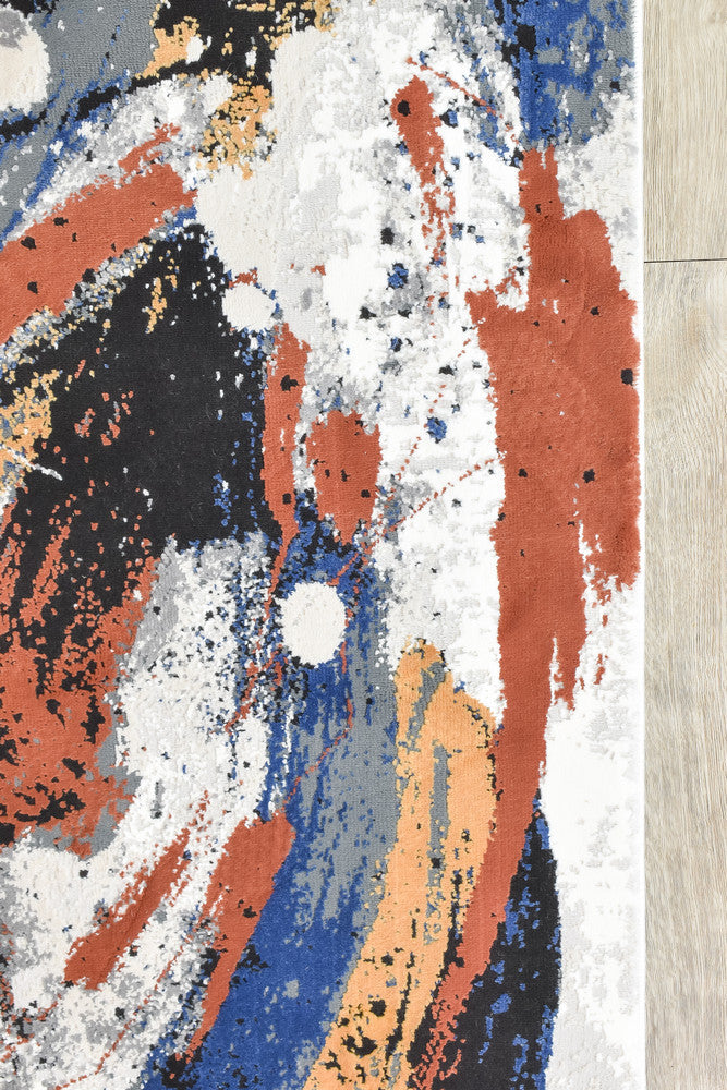 Rugbella Pop Art Flash Multi Grey Runner Rug