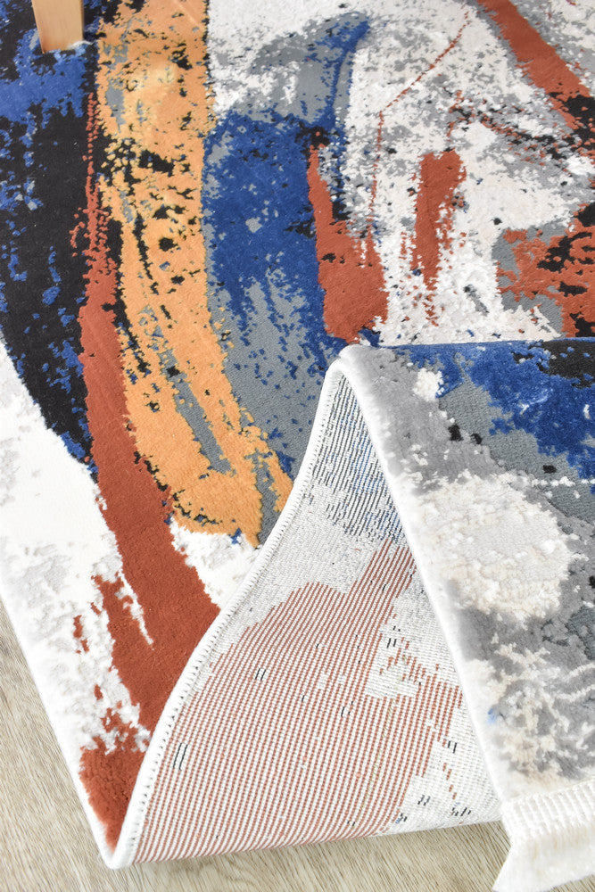 Rugbella Pop Art Flash Multi Grey Runner Rug