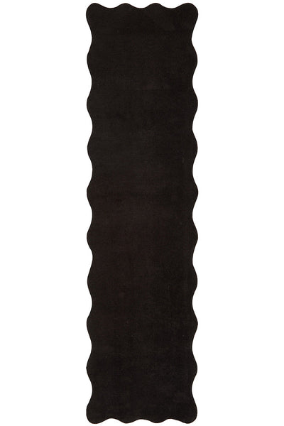 Easy Black Soft Rug
